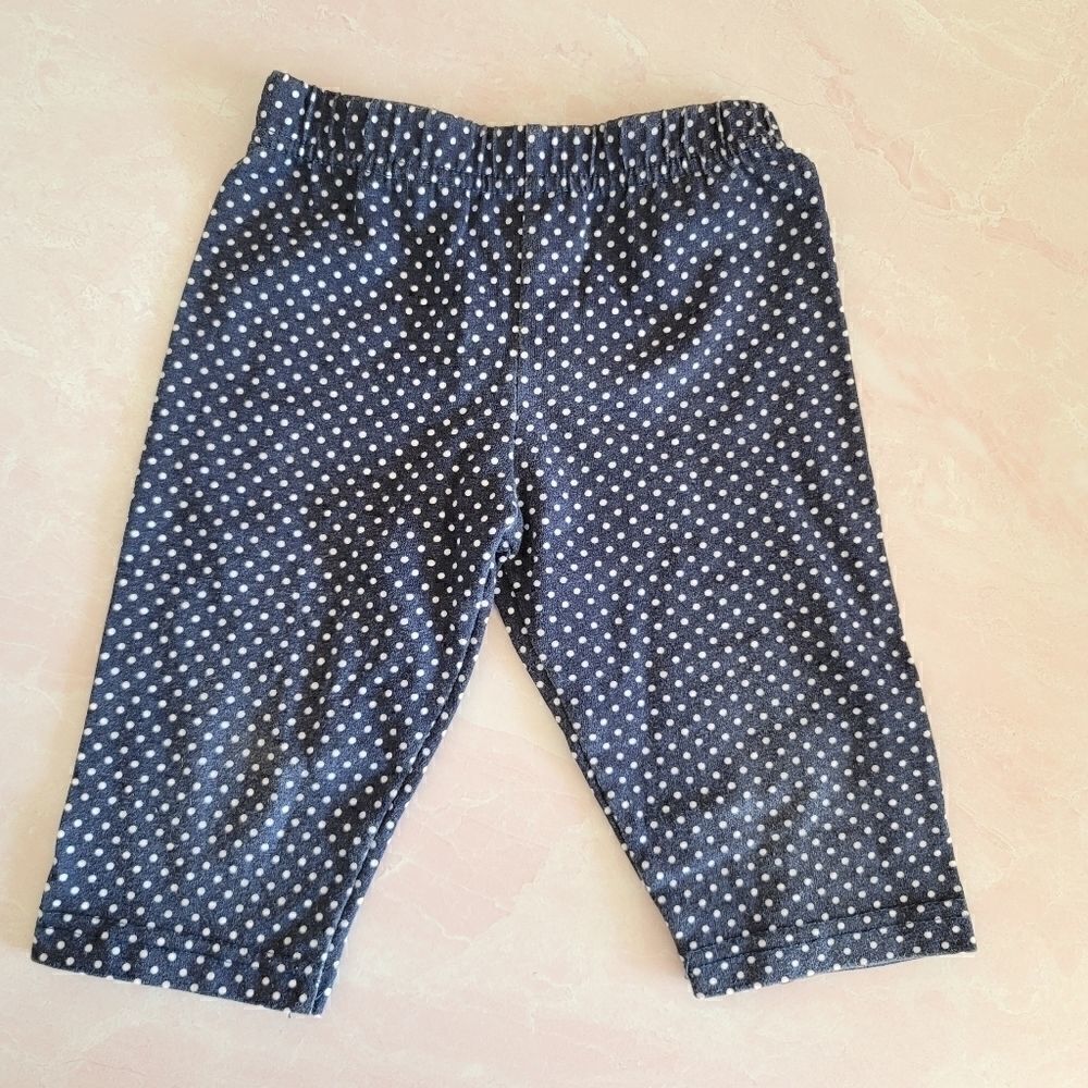 Polka dot blueberi leggings Capri cropped summer